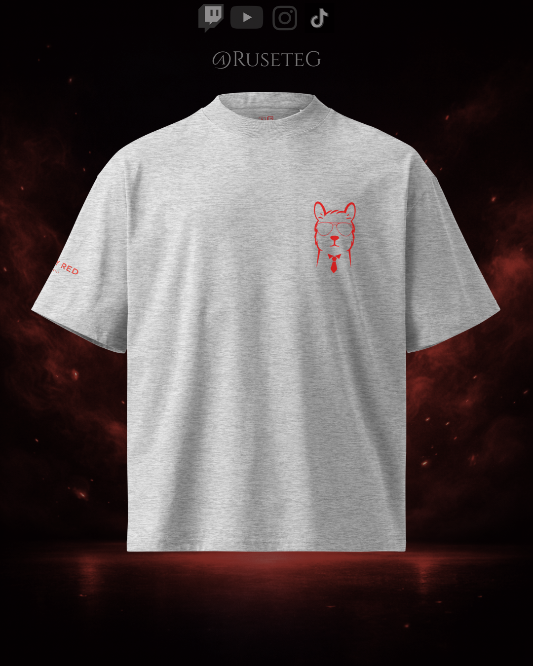 Camiseta Oversize - Tommy Red