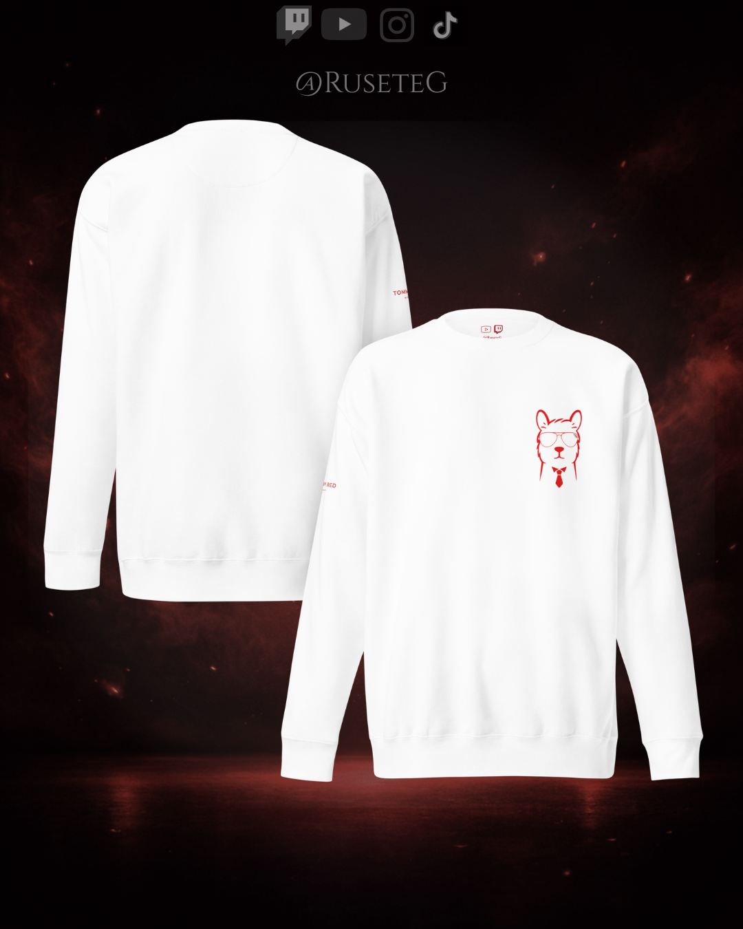 Sudadera sin capucha - Tommy Red